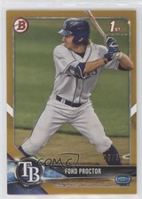 2018 Bowman Draft Gold /50 Ford Proctor #BD-105 s3g