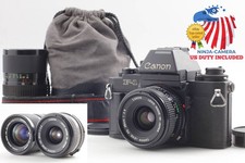 2 Lens MINT Canon New F-1 F1 AE Film Camera NFD 28mm f2.8  35-70mm From JAPAN