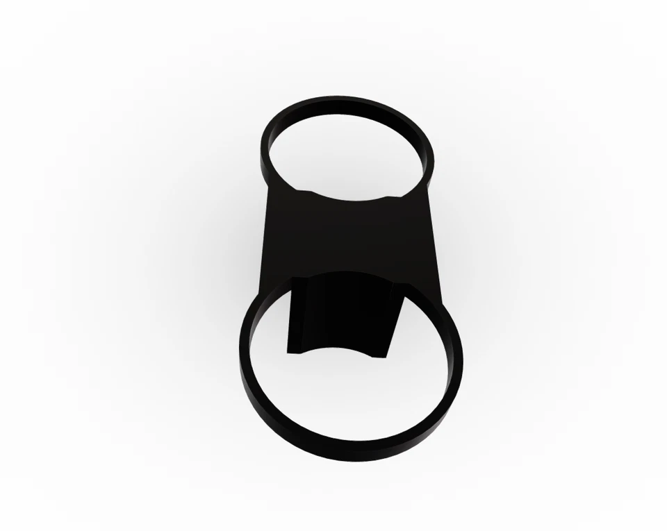 Inserto portavasos Lexus ES300 / ES330 (2002-2006) - PETG negro fuerte Foto 3 de 4