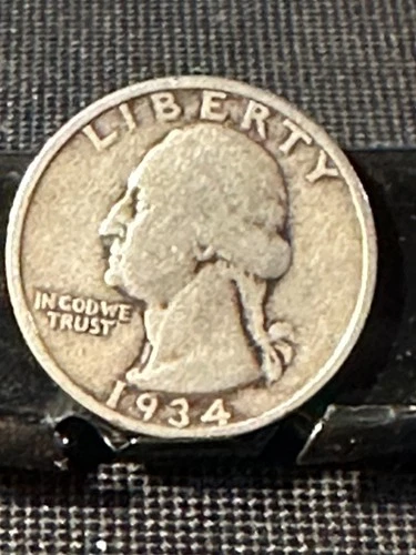 1934 SILVER WASHINGTON QUARTER   FINE     N144