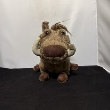 Disney Lion King Pumbaa Plush Brown 11" Tall That Talks JZ50
