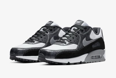 Nike Air Max 90 Python Snakeskin White Black Grey Men s Size 11.5 CD0916-100