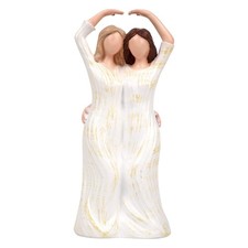 Sister Friendship Statue Mother Daughter Figurine Birthday Gift Women Mom