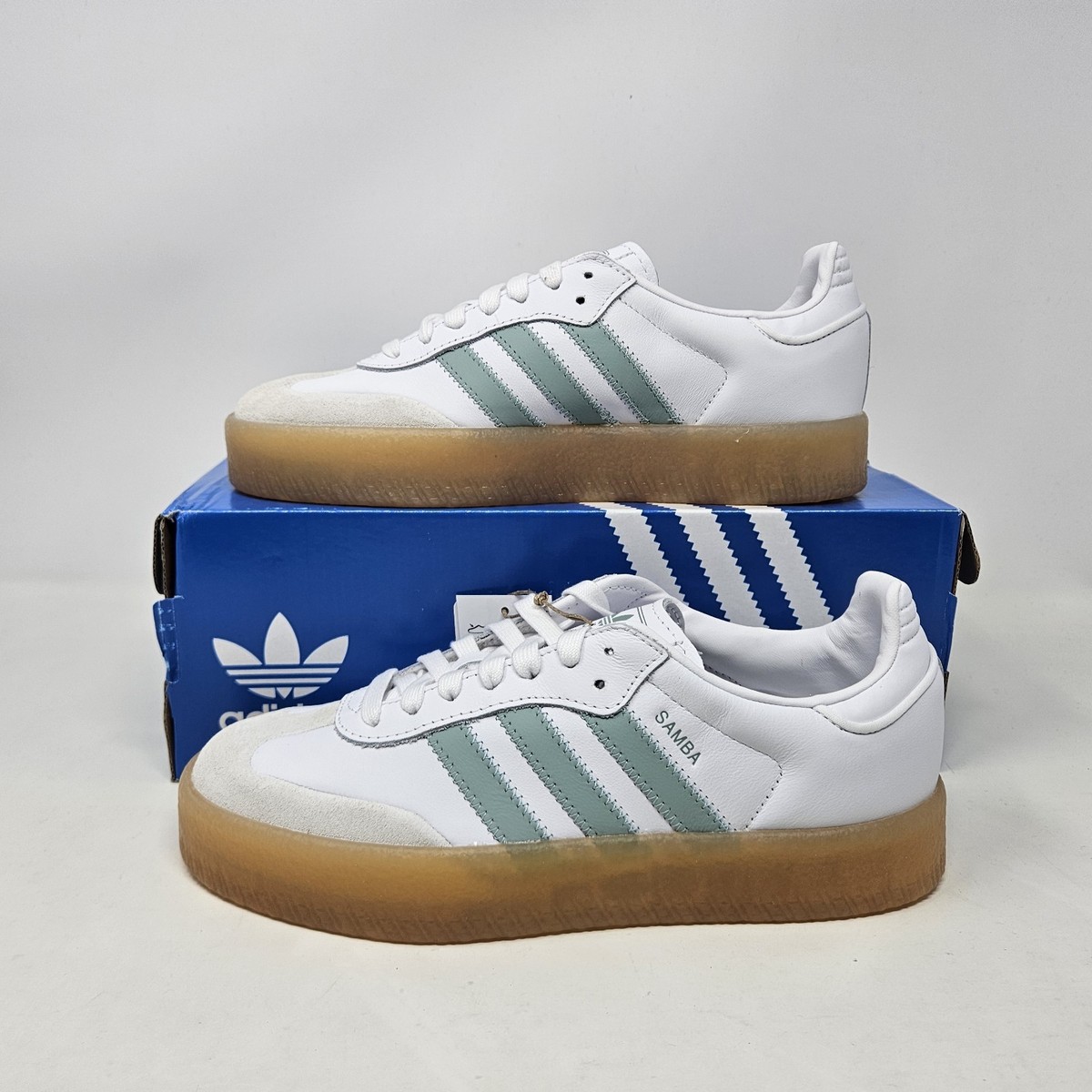 Size 9 - adidas Sambae White Wonder Blue W for sale online | eBay
