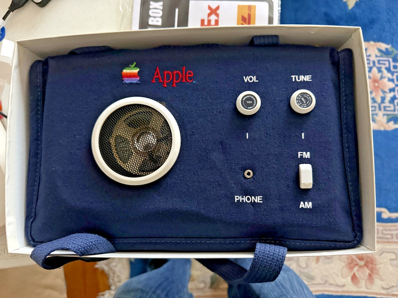 Apple 1980's Radio Holiday Gift with card and provenance