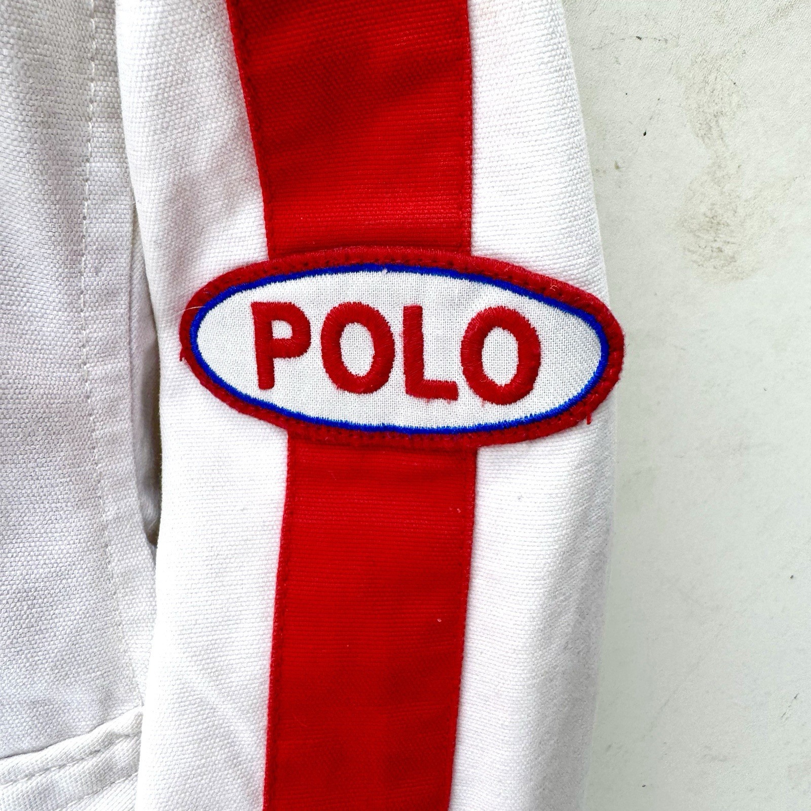 Polo Ralph Lauren Racing Equipment Telluride Summit Jacket White XL Red Stripe