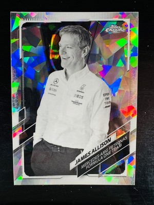 2021 James Allison Black and White Sapphire 11/15 Topps Chrome #80 F1 Formula 1