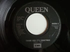 Queen Thank God It's Christmas 7" Vinyl UK 1984 EMI A3/B3 1st Press Single G+