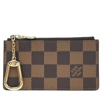 LOUIS VUITTON Pochette Cles Coin Key Case Damier Ebene Leather BN N62656 30KP022