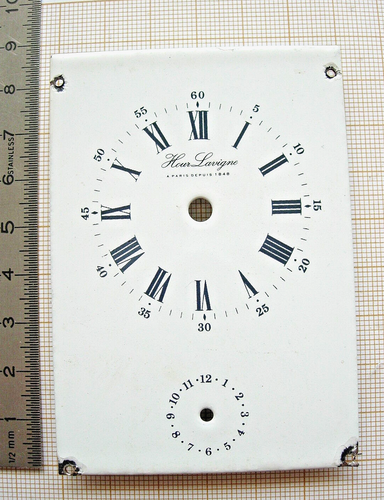 Cadran De Pendule ZENITH Argenté - Pour Montre 8 Jours, Diamètre 85,5 Mm, D'occasion