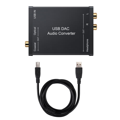 USB to Coaxial SPDIF Converter Digital to Analog USB Audio Sound Card Adapter - Bild 2 von 7