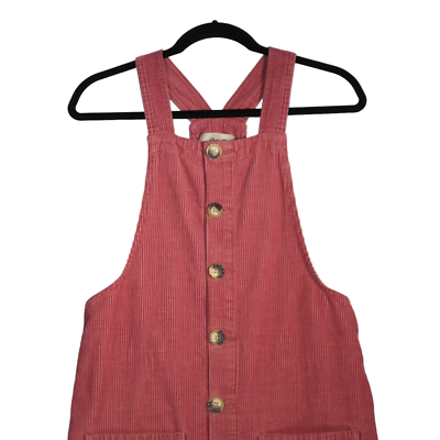 corduroy overall dress pink Pink corduroy overall dress size 2 from H&M, only
