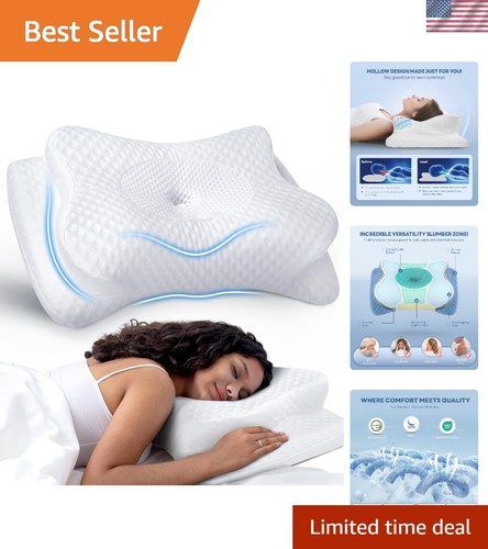 Comfort-Driven Adjustable Cervical Pillow for Back, Side & Stomach Sleepers