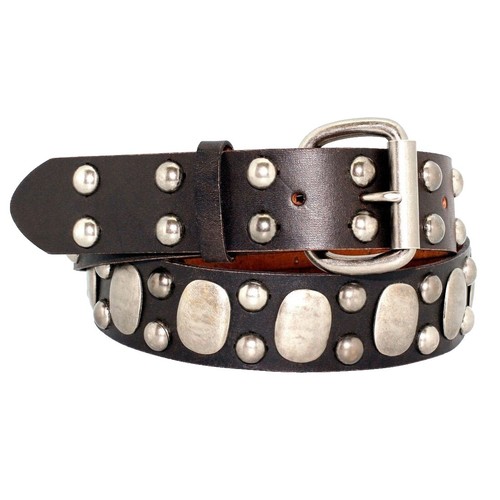 Y2K Mossimo Tan Genuine Leather Silver Buckle Belt Size Large USA Made Y2K Mossimo Tan Genuine Leather Silver Buckle Belt Size  main image 3