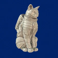 50mm Height Resin Figures Model Kit Fantasy Space Cat Unassembled Unpainted Kit