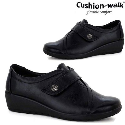 cushion walk flexible comfort ladies shoes