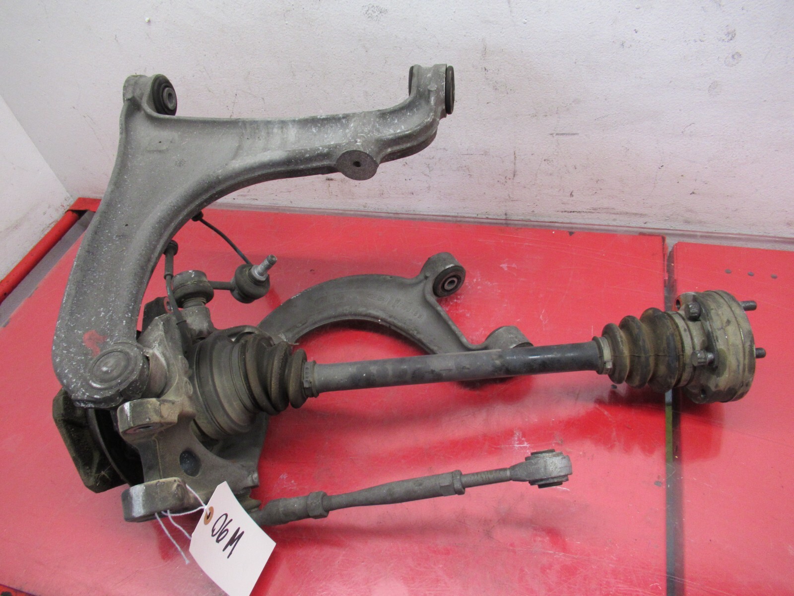 04-08 MASERATI QUATTROPORTE REAR RIGHT SPINDLE ARM AXLE SUSPENSION ASSEMBLY OEM