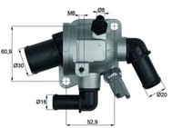 Mahle TI 173 88 Thermostat, KüHlmittel FüR Alfa Romeo Passend FüR Fiat