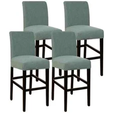 Flamingo P Bar Stool Covers with Backs High Stool Seat Cover 4 Pack High Stre...