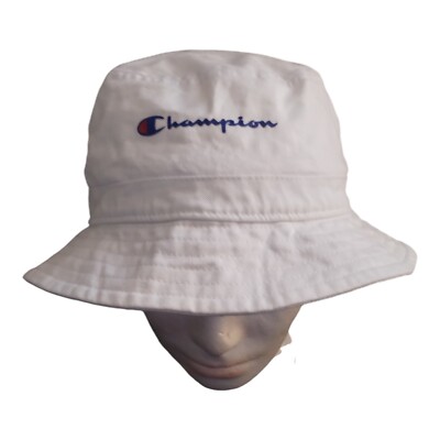 White Bucket Hat Champion 帽子 Supreme Champion Mesh Crusher L/XL