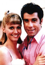 John Travolta "Grease" autograph signed 20x30 cm picture