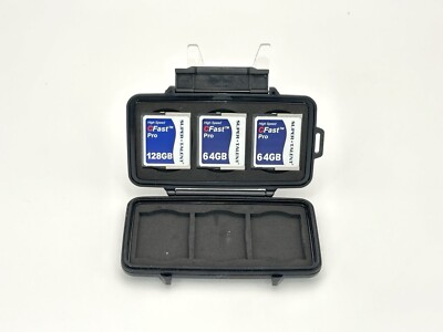 Super Talent High Speed CF CFast Pro 2.0 Memory Card Bundle - 128gb, 64gb + Case