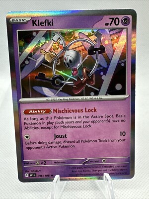 klefki pokemon card value Pokemon Paldean Fates Klefki 159/091 Shiny Rare Holo Card
