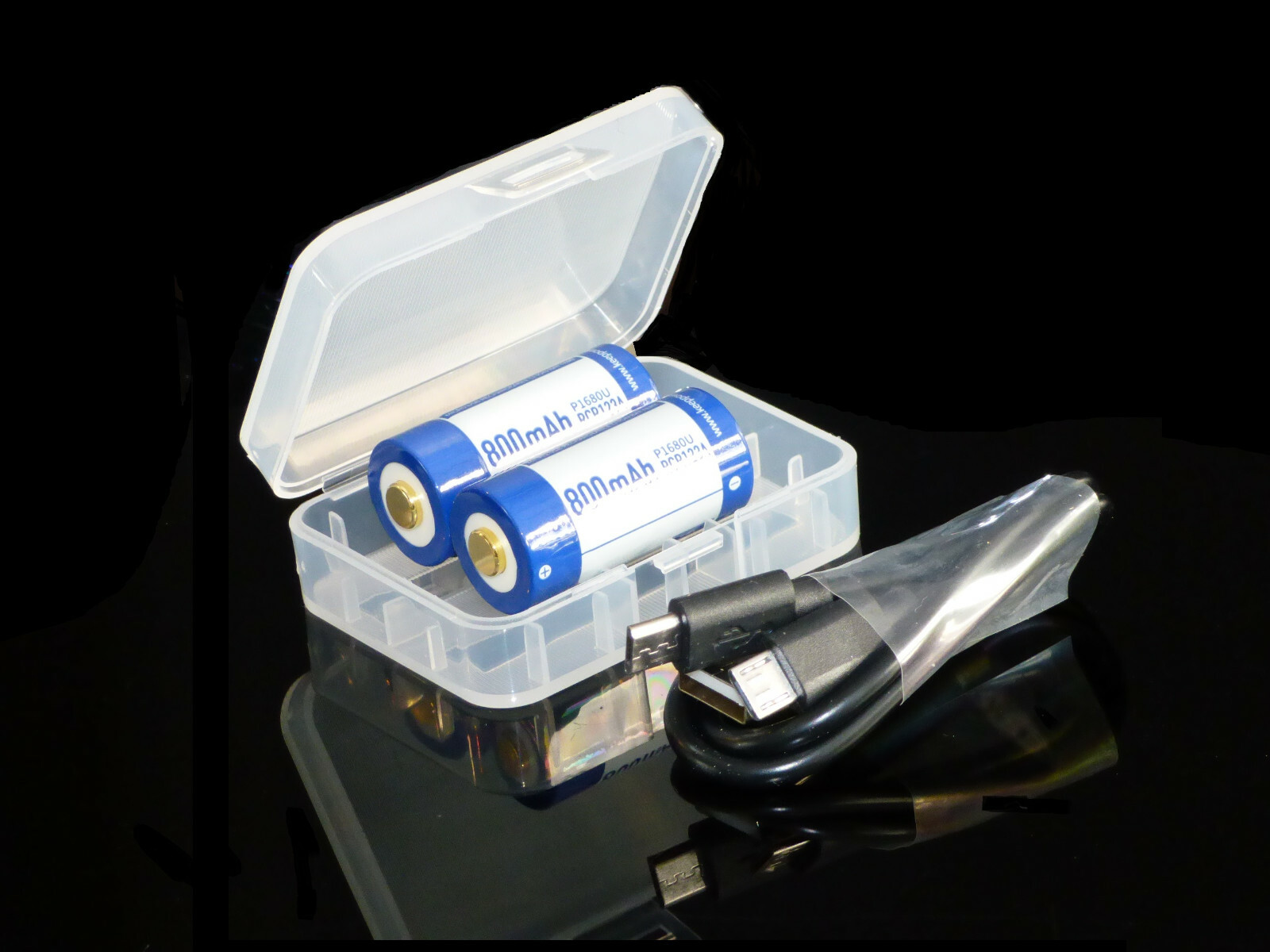 Keeppower 16340 Battery 3.7V 800mAh Lithium USB Rechargeable CR123A