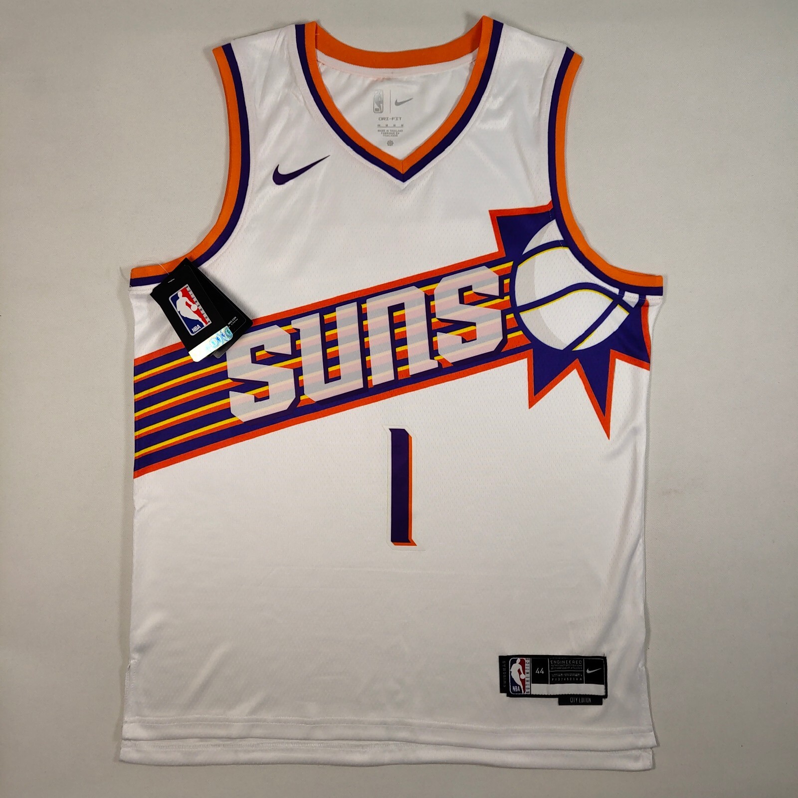 Devin Booker #1 Jersey, White, New