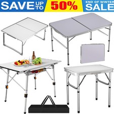 Folding Portable Table Camping Garden Party Trestle Dinner Buffet Hiking Tables