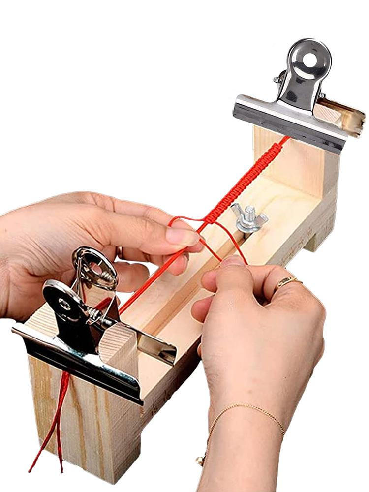 Wood Bracelet Jig Tool Survival Wristband Knitting Tool Diy Braiding Paracord Ma
