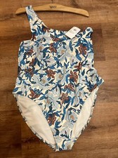 OLD NAVY Women's Printed One-Shoulder One-Piece Floral Padded Swimsuit Sz 2X NWT