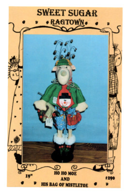 Sweet Sugar Ragtown 19'' HO HO MOE & HIS BAG OF MISTLETOE Sewing Craft Pattern