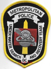 Washington D.C. Metro Police Underwater S.A.R.  shoulder police patch (fire)