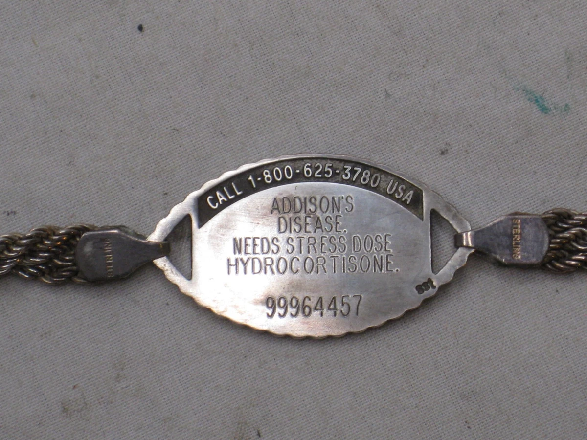 Hydrocortisone medical alert bracelet deals