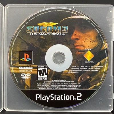 SOCOM 3: U.S. Navy SEALs (Sony PlayStation 2 PS2) *DISC ONLY - BLACK LABEL*