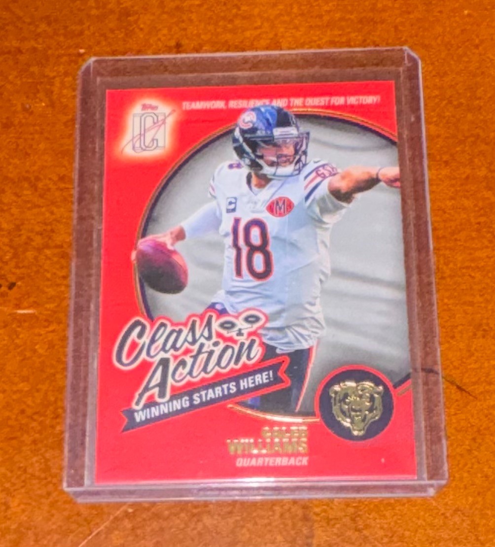 2025 Topps Signature Class Class Action Caleb Williams #CA-6 Chicago Bears