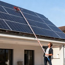 NEW Highly Portable 8m Cleaning Brush Pole Cleaning Kit for Solar Panel USA