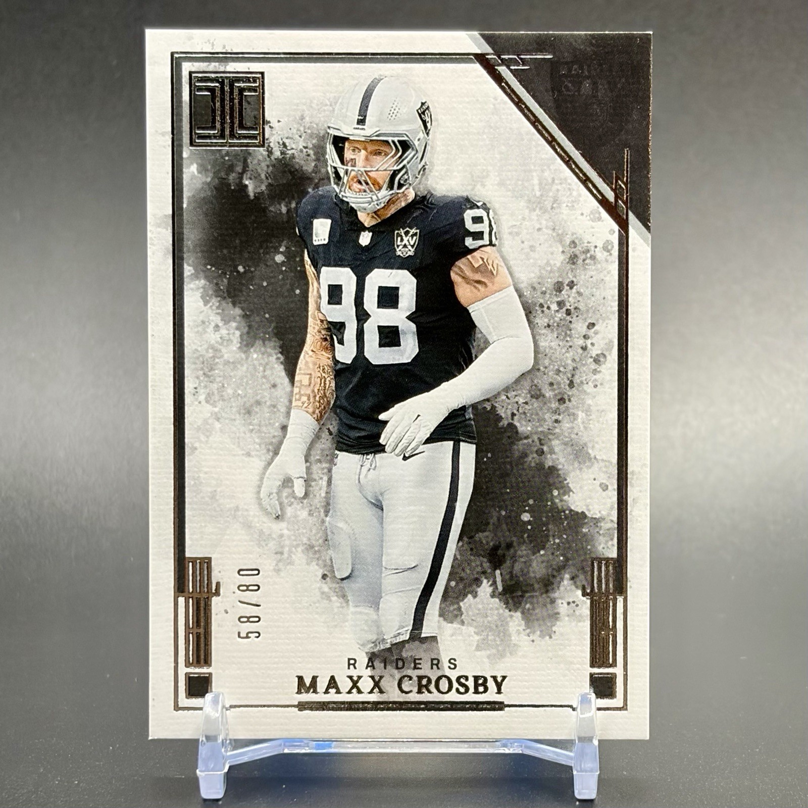 2025 Panini Impeccable Football MAXX CROSBY 58/80  Las Vegas Raiders