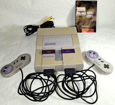 Original Super Nintendo System SNES Console with Controllers Manual Very Clean