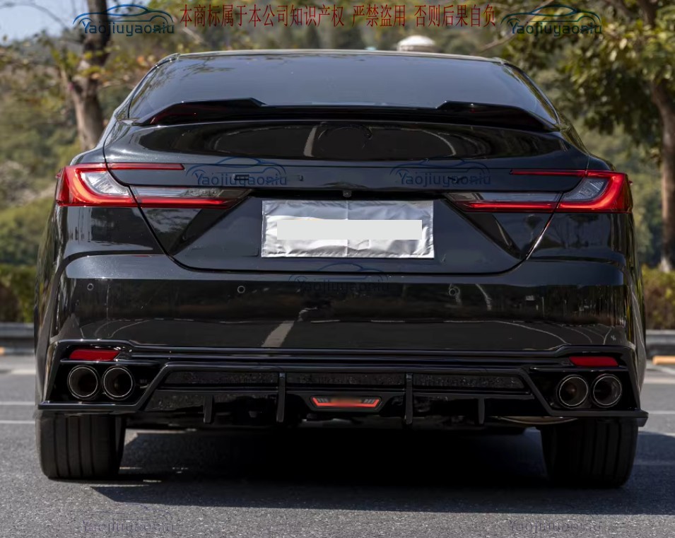 Gloss Black ABS Rear Diffuser Bumper Lip For 2025-2026 Toyota Camry 9th ...