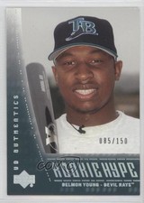 2003 Upper Deck Authentics Rookie Hype 85/150 Delmon Young #132 6k2