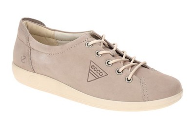 Ecco Schuhe SOFT 2.0 grau Damenschuhe bequeme Schnür-Halbschuhe 20650302386 NEU