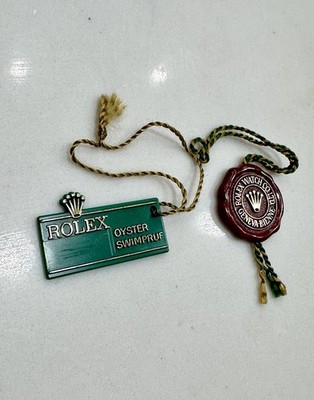 OEM Rolex Submariner Sea dweller 70s Frog Foot Red Hang Tag +