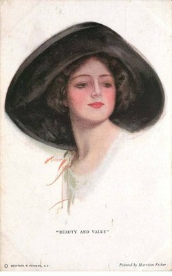 Harrison FISHER FEMME Illustrator '' Beauty and Value ''