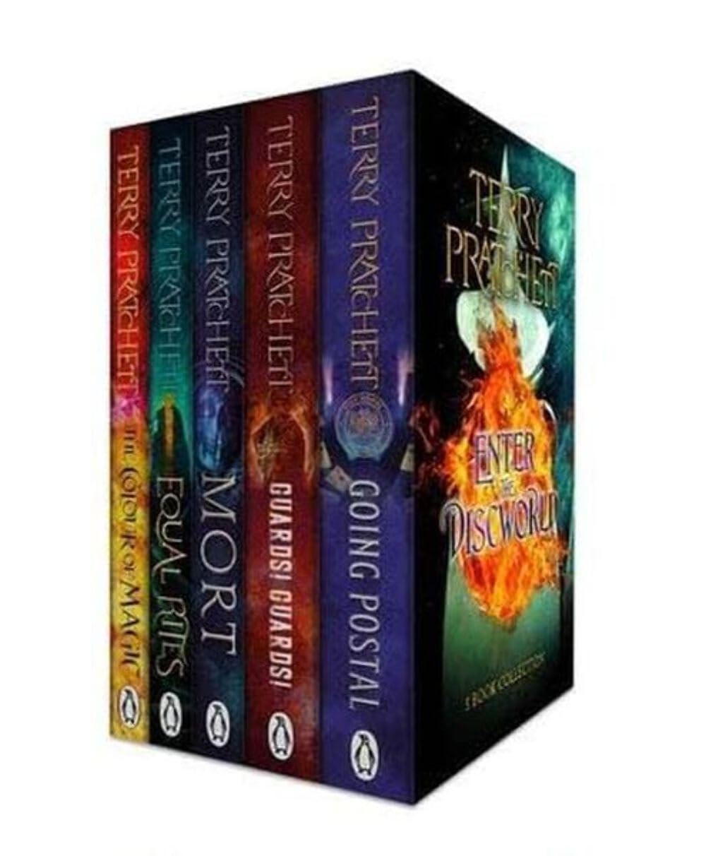 Terry Pratchett Discworld Novels Series 5 Books Collection Box Set (The Colour