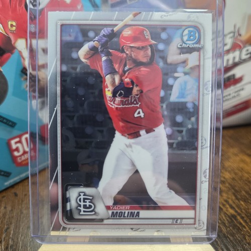 Yadier Molina #14 2020 Bowman Chrome card