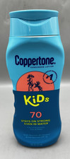 Coppertone Kids Sunscreen Lotion, SPF 70 Sunscreen for Kids, 8 Fl Oz Exp 12/27 1.31 per gallon