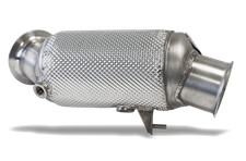 HJS Edelstahl Downpipe BMW 1er F20/F21, M135i, Euro 5 mit 300 Zellen Sport Kat.