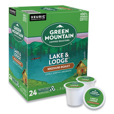 Green Mountain Lake Lodge Coffee K-Cups, 96 Count Carton